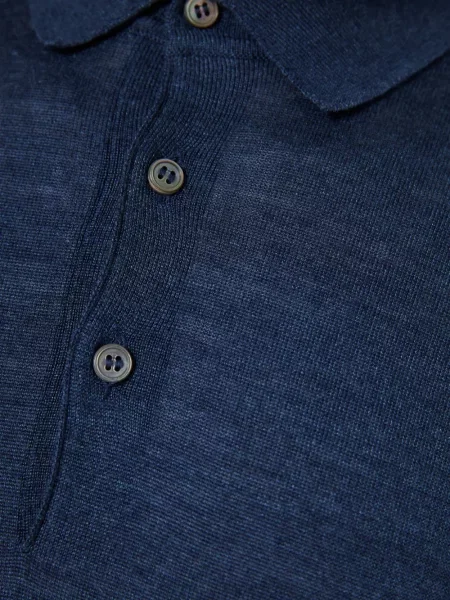 Lung tricou polo Barba albastru