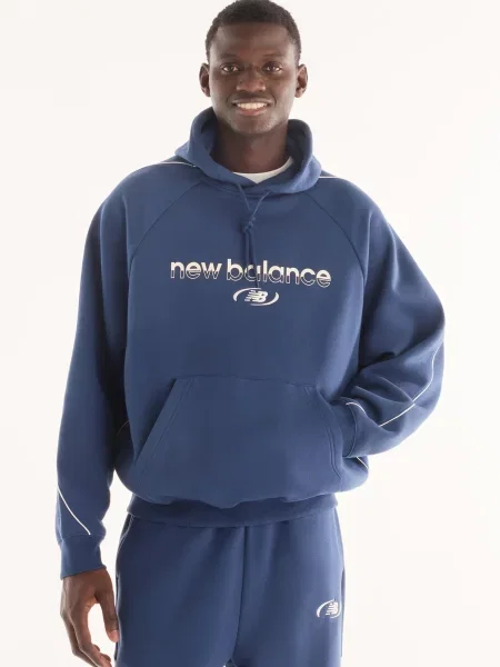 Флісове худі New Balance синє