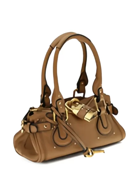 Geanta de piele Chloé din piele maro