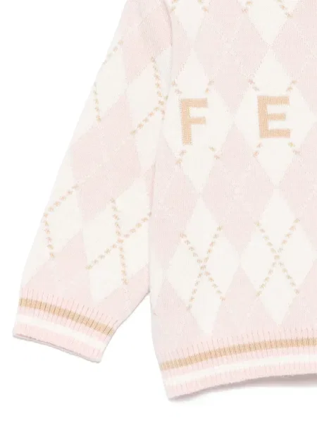 Sweter dziecięcy Fendi różowy