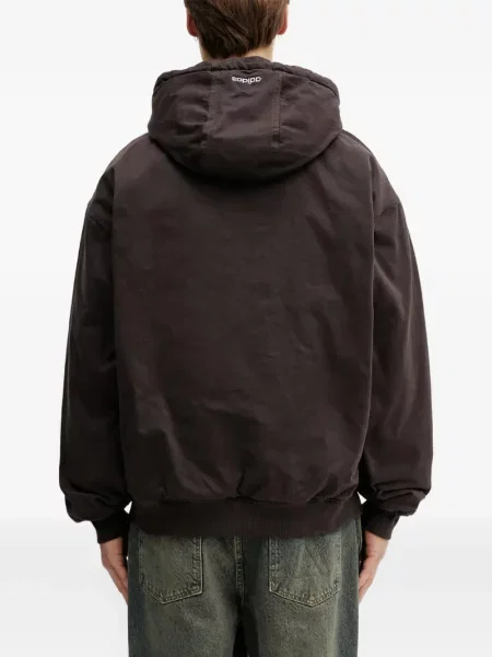 Sneakersy Adidas Predator w paski z dekoltem w serek z kapturem różowe