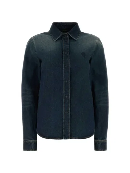 Cămașă din denim Gucci albastru