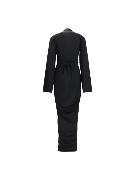 Długa sukienka maxi Rick Owens czarna