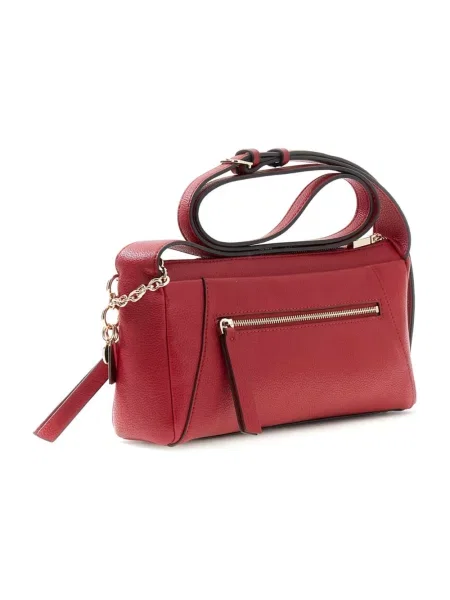 Guess Torebka Devon Mini Czarny czerwona
