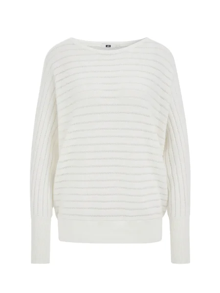 WE Fashion Pulover fildeş / murdar alb