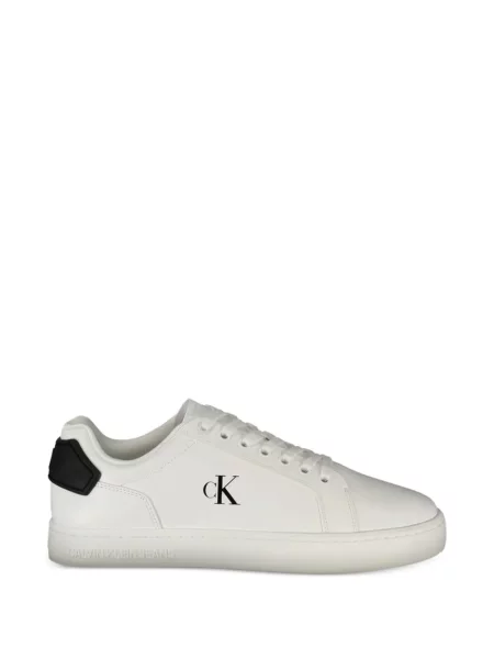 Bőr sneaker Calvin Klein nyomtatás fehér