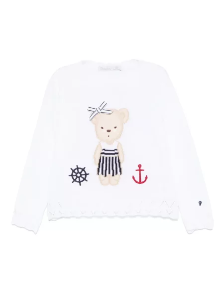 Sweter dziecięcy Patachou biały