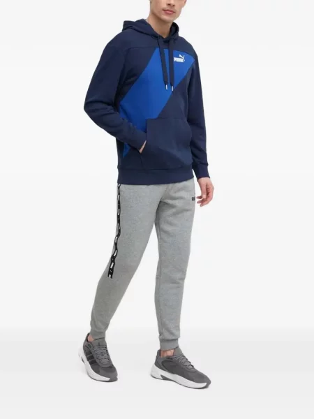 Hanorac cu glugă Puma cu imagine albastru