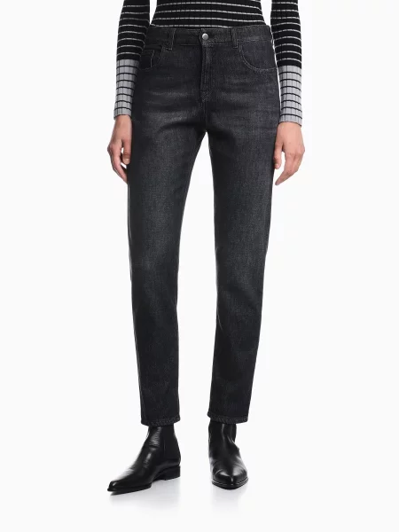 Зауженные джинсы Emporio Armani черный