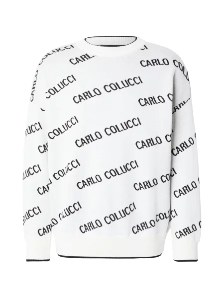 Carlo Colucci Pulover negru alb