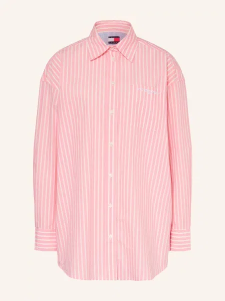 Tommy Jeans Oversized Košile / světle růžová