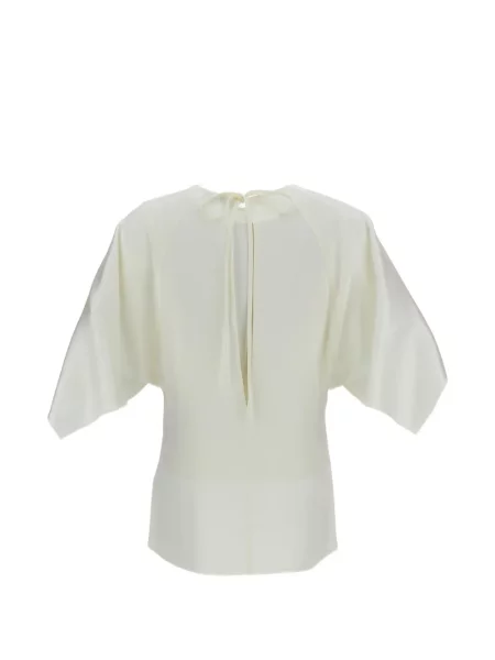 Top Stella Mccartney asimetric alb