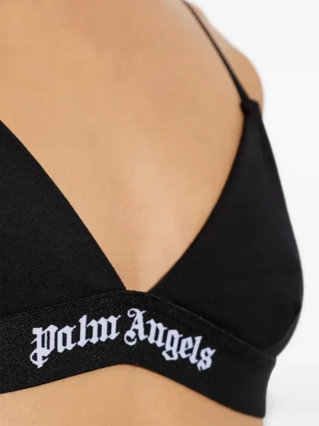 Sutien triunghi Palm Angels cu imagine negru