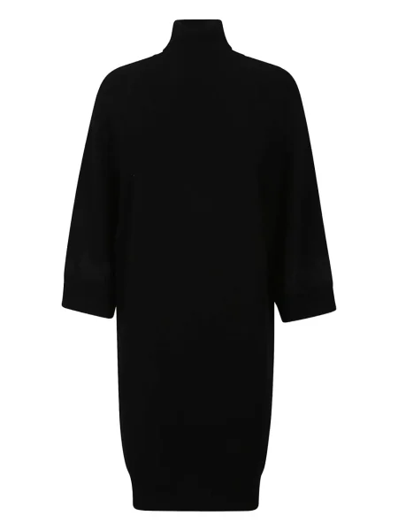 Golf sukienka Ermanno Firenze wełniana garniturowa czarna