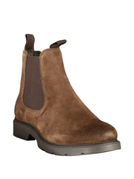 Cizme scurte Lumberjack din piele de căprioară maro