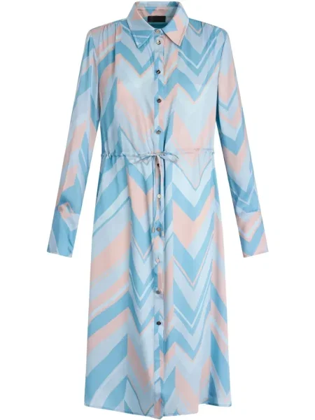 Rochie tip cămașă Liu Jo cu imagine de costum albastru