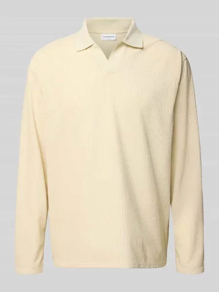 Koszulka polo o kroju oversized z fakturowanym wzorem Lindbergh