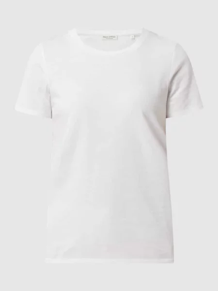 T-shirt z okrągłym dekoltem Marc O'polo biała
