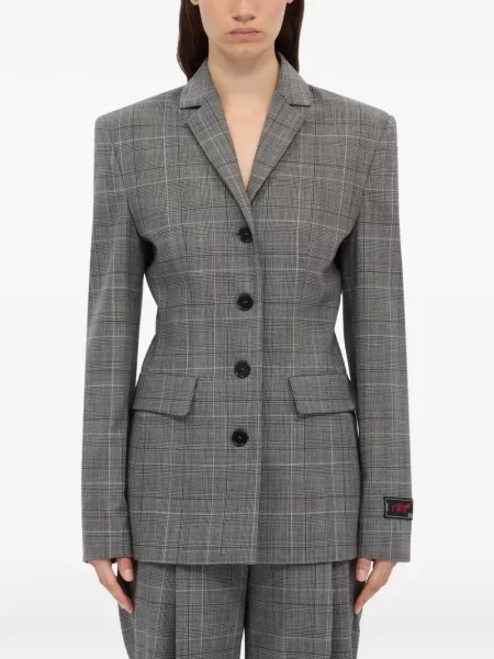 Sacou Msgm în carouri gri