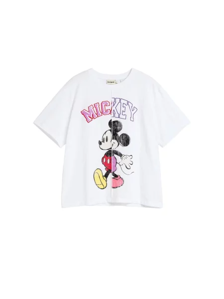 Desigual Tricou Mickey mov orhidee / roșu / negru alb