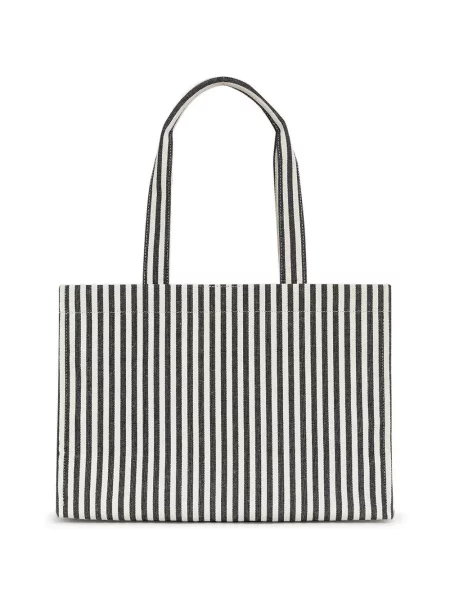 Ριγέ τσάντα shopper Anine Bing λευκό