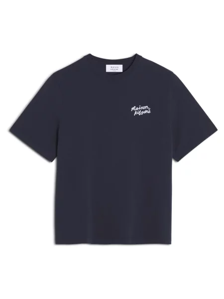 Koszulka Maison Kitsune z dżerseju niebieska