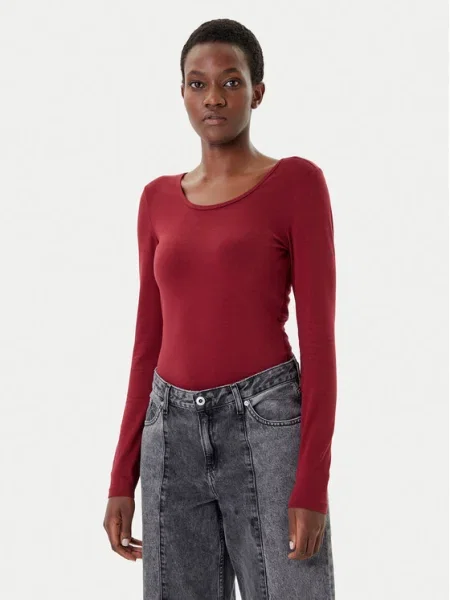 ONLY Bluză Live Love Vișiniu Stretch Fit
