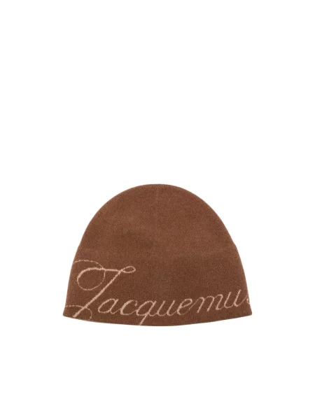 Czapka Jacquemus wełniana brązowa