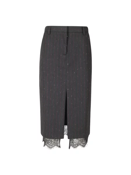 Spódnica midi Ermanno Scervino szara