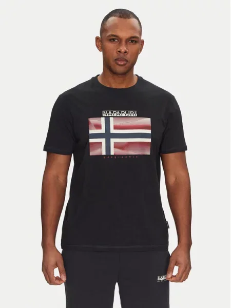 Napapijri Футболка S-Lari чорний