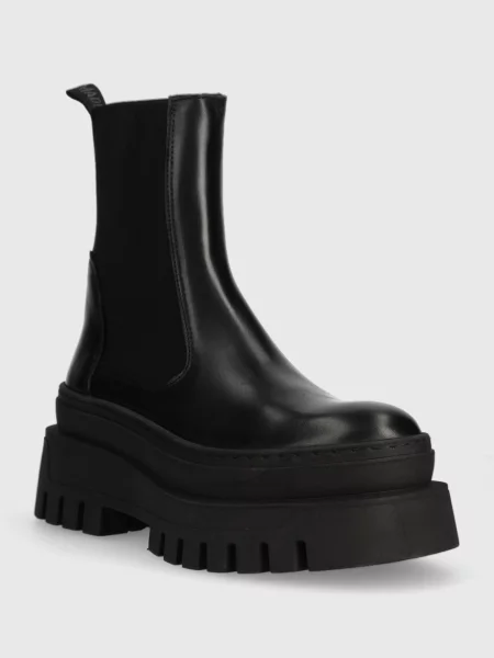 Kožené topánky chelsea Steve Madden Cassandra čierna