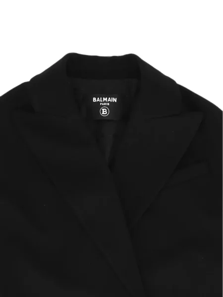 Płaszcz dziecięcy Balmain czarny