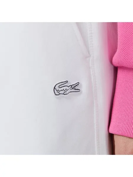 Lacoste Dwustronne Spodnie Dresowe Z Jerseyu białe