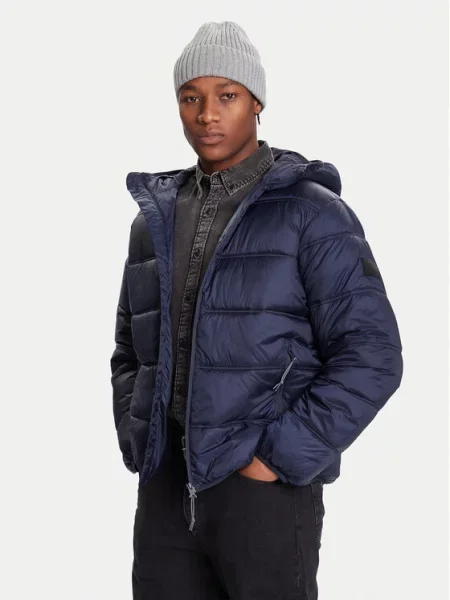 Tommy Jeans Μπουφάν χειμωνιάτικο Σκούρο μπλε