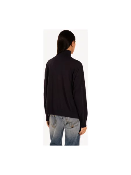 Sweter z golfem Kaos czarny