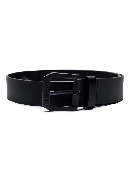 Replay De piele curea CRUST negru
