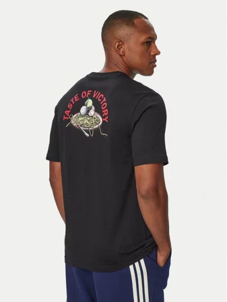 Adidas T-Shirt Taste Of Victory Pasta μαύρο