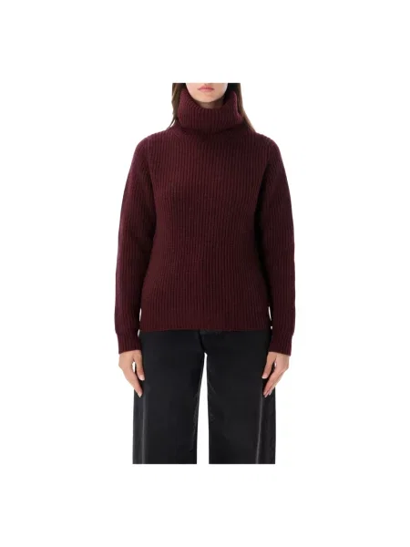 Sweter Fortela wełniany czerwony