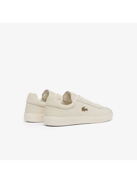 Lacoste Skórzane Sneakersy Baseshot beżowy