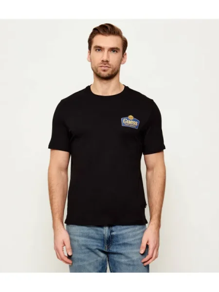 Guess Jeans Tricou ROYAL negru
