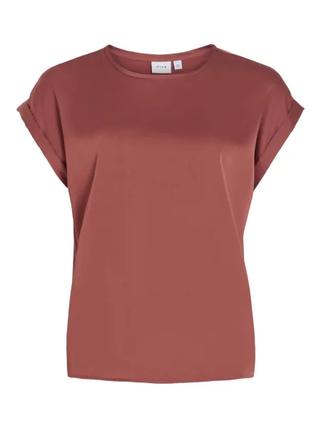 VILA Tricou VIELLETTE ruginiu maro