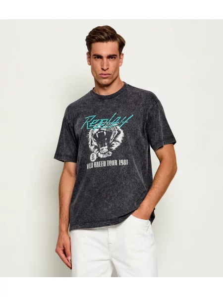 Replay Tricou Wild Breed Tour negru