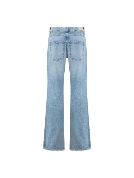 Szerokie jeansy Icon Denim niebieskie