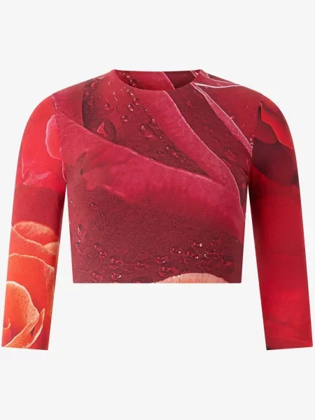 Tricou Roberto Cavalli cu imagine roșu