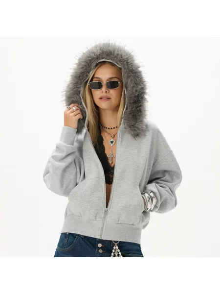 Cropp Худі light grey сіре