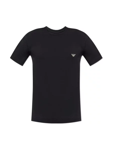 Koszulka Emporio Armani z logo czarna