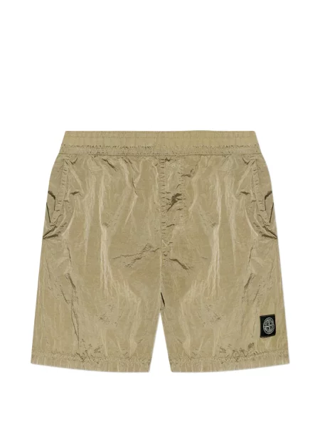 Pantaloni scurți Stone Island cu strasuri verde