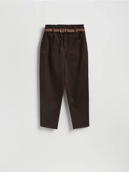 Reserved Pantaloni chino cu maro-închis maro