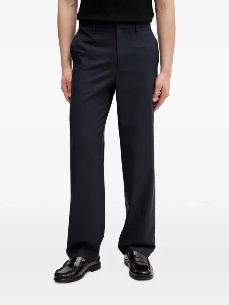 Pantaloni Rag & Bone de lână albastru