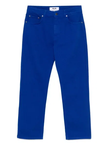 Blugi Msgm cu broderie albastru